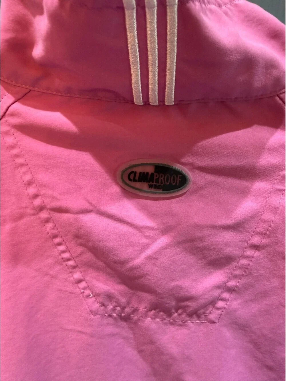 Adidas Climalite Pink Quarter-Zip Pullover Jacket L